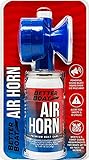 Air Horn Can for Boating & Safety Very Loud Canned Boat Accessories Hand Held Fog Mini Marine Air Horn for Boat Can and Blow Horn or Mini Small Air Horn Can Compressed Horn Refills Airhorns 1.4oz Can