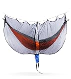 Hammock Bug & Mosquito Net Cover: Fortress Mesh Hammock Nets Repel & Keep Out Mosquitoes, No See Ums & Other Bugs - Fits Single or Double Camping & Travel Hammocks - 11' x 6' Netting with Carry Bag