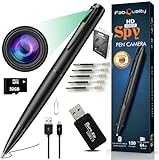 fabquality Spy Hidden Camera Pen - 32GB Spy Camera Hidden cmaera with 1080P Full HD Video | Mini Nanny Cam for Home Security, Business & Learning | 2023 Version