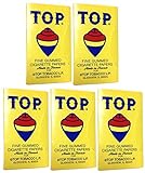 5 Books Top Rolling Papers Single Wide with Free BB Sticker