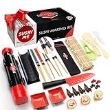 SushiMe Deluxe Sushi Making Kit - 24-Piece Professional Grade Set with Bamboo Roller & Easy Sushi Bazooka - Complete Chef's Tools - Perfect for Beginners and Sushi Lovers