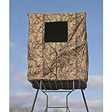Guide Gear Elevated Deer Hunting Blind, Camo Tent for Tower Stand, 2 Person, Universal