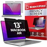 SightPro Magnetic Privacy Screen for MacBook Air 13 Inch (2018, 2019, 2020, 2021, M1) Removable Laptop Privacy Filter Shield and Anti-Glare Protector