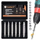 Gifts for Men, Damaged Screw Extractor Set - High Speed Stripped Screw Removal Tool for Rusty and Broken Nuts & Bolts - Drill Bit Bolt Extractor Kit