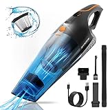 SIYNZEM Handheld Vacuum Cordless Upgrade 10000PA, Hand Vacuum with LED Light, Rechargeable Car Vacuum Cordless, Hand Held Vacuum Cleaner, Mini Vacuum for Pets Hair, Home, Car Cleaning