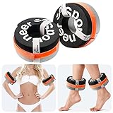 Foam Swim Aquatic Cuffs Equipment: Sportneer Water Aerobics Float Ring with Detachable Velcro Pool Exercise Weights Fitness Workout Set Water Ankle Weights Arm Belts for Swimming Fitness Training