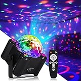 Yinpkteo Party Lights Disco Ball Light,Dj Disco Light Sound Activated LED Light 6 Colors for Home Room Dance Parties Birthday Karaoke Halloween Christmas Wedding Show Club Decorations