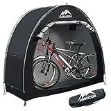 MAIZOA Outdoor Bike Covers Storage Shed Tent,210D Oxford Thick Waterproof Fabric,outdoor aluminum alloy bracket bicycle storage shed, neat tent bicycle cover (L-BLACK)