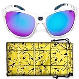 Pokemon Sunglasses - Comfortable UV-Protective Pikachu Sunglasses W/t Soft Carrying Case - Official Pokemon Accessories & Gifts for Boys & Girls