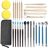Polymer Clay Tools, Makedoing 26pcs Ball Stylus Dotting Tools, Polymer Modeling Clay Sculpting Tools Set Rock Painting Kit for Sculpture Pottery