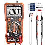 Digital Multimeter, LOMVUM TRMS 6000 Counts Electrical Tester AC/DC Amp Ohm Voltage Tester Meter with Temperature Frequency Resistance Continuity Capacitance Diode and Transistor Test