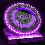 TOSY 36 & 360 LED Flying Disc - Extremely Bright, Auto Light Up, 175g Frisbee, for Men/Boys/Teens/Kids Birthday, Camping & Graduation, Father's Day for Dad/Him/Husband from Daughter/Son/Wife