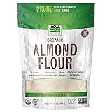 NOW Foods, Organic Almond Flour, Superfine, Blanched, Certified Non-GMO, 16-Ounce (Packaging May Vary)