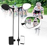 OneGas Bike Rearview Mirror,360 Adjustable and Rotatable Helmet Safety Reflector Mirror,durable Universal for Outdoor Sports Bike Bicycle