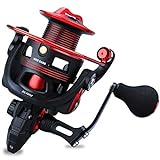One Bass Fishing reels Light Weight Saltwater Spinning Reel - 39.5 LB Carbon Fiber Drag,12+1 BB Ultra Smooth All Aluminum Inshore Reel for Saltwater or Freshwater-R-Spider DL 1000