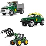 Corgi Chunkies Farm Off Road Truck, Tractor with Claw Grapple and Dump Truck Triple Pack Toy Vehicles CHP10
