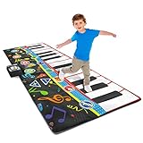 Little Performer Piano Dance Mat for Kids | 24 Key 70” Giant Floor Piano Music Mat | Electronic Step On Piano Keyboard for Girls and Boys 3+