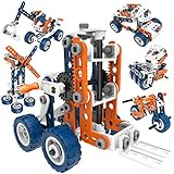 12-in-1 Stem Kit Toy for Kids - 152 Piece Construction Building Set and Education Learning Engineering Play Kit Idea for Boys and Girls, Building Toys for Kids Ages 4-8 5 6 7 8 9 10 11 12 Years Old