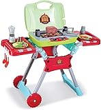 Amazing for less Barbecue Grill, Little Kids Indoor Outdoor Toy Kitchen BBQ Play Set with Sounds & Lights