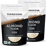 Terrasoul Superfoods Organic Almond Flour, 2 Lbs (Pack of 2) - Fine Texture | Grain-Free | Gluten-Free | Perfect for Keto Baking