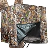Aolamegs Tree Stand Blind Kit,Camo Deer Hunting Blind,Deer Blinds for Hunting,Waterproof Deer Blind for Hunting Tree Stands,Ladder Stand Blind Kit with Silent Zippe,Deer Hunting Accessories for Men