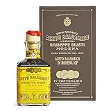 Giuseppe Giusti 4 Gold Medals 'Quarto Centenario' Cubica Traditional Balsamic Vinegar of Modena IGP Aged Over 15 Years Old - 250ml - Includes Collector's Gift Box