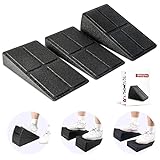 Slant Board Foot/Calf Stretcher, 3 Pcs Incline Board for Plantar Fasciitis Physical Therapy Equipment, Adjustable Foam Slant Board Wedge Great for Exercises, Squats and Calf Stretching