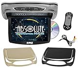 bsolute DFL14HD Car Roof Mount DVD Player Monitor 14 inch Vehicle Flip Down Overhead Screen- HDMI SD USB Card Input with Built-in IR Transmitter for Wireless IR Headphone