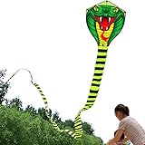 HENGDA KITE for Kids 26.2Ft Large Power Cobra Snake Kites with Flying Line Outdoor Fun Sports Kite