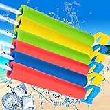 Water Super Foam Blaster Squirt Guns 6 Pack Water Fight Set - Lightweight, Portable, 38ft Range, Pool Noodle Design - Perfect for Kids, Adults, Pool Parties Beach Water Fighting Play Toy