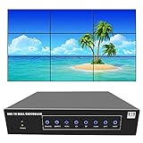 ISEEVY 9 Channel 4K60 UHD Video Wall Controller 3x3 2x4 4x2 TV Wall Controller 4K for 9 TV Splicing Display Support 3840x2160@60Hz Inputs and Rotate 90 Degree for Portrait Mode Screens