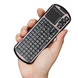 iPazzPort Voice Remote Control Keyboard and Bluetooth Mini Wireless Backlit Keyboard with Touchpad Support Voice Input/Output for Android TV Box, Raspberry Pi, PC and Smart TV KP-810-18BV