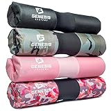 GENESIS SYSTEMS Squat Pad Barbell Pad for Hip Thrusts Squats Lunges Glute Bridge - Foam Pad for Weight Lifting Neck Shoulder Support - Barbell Cushion Hip Thrust Pad with Velcro straps for Standard