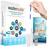 Watersafe The Original Water Testing Kit for Drinking Water, Well and Tap Water, Sensitive Lead in Water Test, Bacteria, Hardness, pH, Nitrates, Easy Instructions, Lab-Accurate Results, 1 Kit