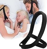 Upgraded Anti Snoring Chin Strap for Men Women Adjustable Stop Snoring Solution Chin Straps Sleep Aids for Snoring Mouth Breather(Black)
