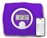 CoolFire - Vibrating Alarm Clock Sweatband, Silent Wake Yourself Up Wristband Vibrating Alarm Watch for Couples, Students, Easy to Set on User-Friendly App, Hearing Impaired, USB Chargeable (Purple)