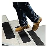 Indoor and Outdoor Stair Treads 6” x 24” (5-Pack) - Stair Treads for Wooden Steps, Concrete Stairs, etc. (Works on All Surfaces & Weather) | Non Slip Stair Treads, Durable & Waterproof Anti Slip Tape