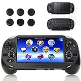Sedicoca Trigger Hand Grip Shell Controller Protective Case with L2 R2 Trigger Button Grip Shell Controller Protective Case for Playstation PS Vita 1000 Black