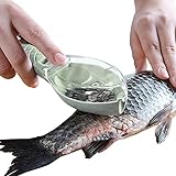 Fish Scaler, Fast Fish Scale Remover, Fish Descaler Tool Skin Brush Scraping Cleaning Peeler Scraper Green
