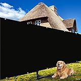 Shade&Beyond 4' X 50' Fence Privacy Screen Heavy Duty 170 GSM Fencing Mesh Shade Net Cover for Wall Garden Back Yard Outdoor Home Decoration, Black