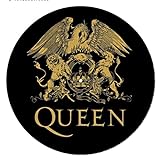 Pyramid International Queen Turntable Record Slip Mat for Mixing, DJ Scratching and Home Listening (Logo Design) - Official Merchandise, gold
