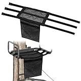 Universal Tree Stand Seat Replacement with Pocket, 16 X 12Inch Lightweight Replacement Treestand Seat with Adjustable Strap Hunting Accessories Fits All Ladder Stand, Works On Climbing Treestands