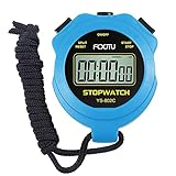 FCXJTU Digital Simple Pure Stopwatch Timer, No Bells, No Alarm, No Clock, Simple Basic Operation, Clear Display, ON/Off, Silent Stop Watch for Swimming Running Training Kids Coaches Referees Teachers