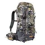 SPIKA Hunting Backpack Internal Frame for Men Waterproof Hunting Pack Camouflage with Rifle Holder Extendable 40L+ Capacity