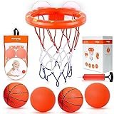 MARPPY Bath Toys - Bathtub Basketball Hoop for Toddlers and Kids - Fun Bathtub and Shower Toys with 4 Soft Balls and Strong Suction Cup - Bath Toys for Toddlers - Boys and Girls
