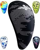 Exxact Sports Lightweight Athletic Cup Mens - Youth Football Cup for Superior Support and Comfort, Football Cups for Men & Boys Cups for Sports Cup for Men (Medium, Black CAMO)