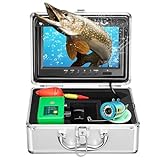 Adalov Underwater Camera for Fishing,Ice Fishing Camera,1000 TVL, LCD Monitor,131ft Cable IP 68 Waterproof Underwater Fishing Camera,15 Pcs Infrared and 15 Pcs White Lights Portable Fish Finder