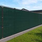 Fit for 4' Tall Fence 50' Long Green Privacy Screen & Windscreen & Fabric Mesh W/Brass Grommets