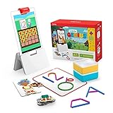 Osmo - Little Genius Starter Kit for Fire Tablet + Early Math Adventure-6 Educational Games-Ages 3-5-Counting, Shapes & Phonics-STEM Toy(Osmo Fire Tablet Base Included-Amazon Exclusive)