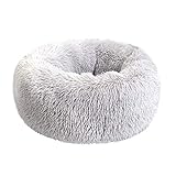 Calming Dog Bed Cat Bed,Anti-Anxiety Donut Cuddler Pet Bed,Comfortable Puppy Dog Beds for Small Medium Large Dogs,Waterproof Bottom,Machine Washable Dog Beds (20''/24''/32''),Fits up to 50 lbs
